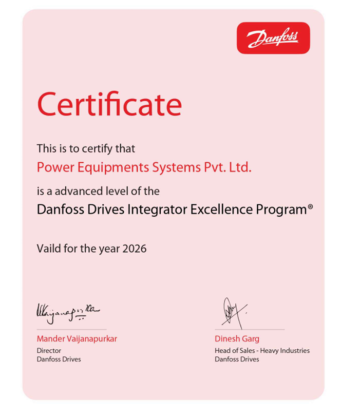 Danfoss Drives Integrator Excellence Program